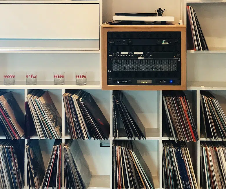 Moving a record collection and audio equipment