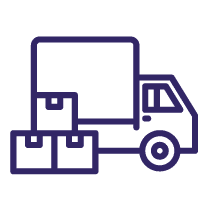 packing truck moving abroad