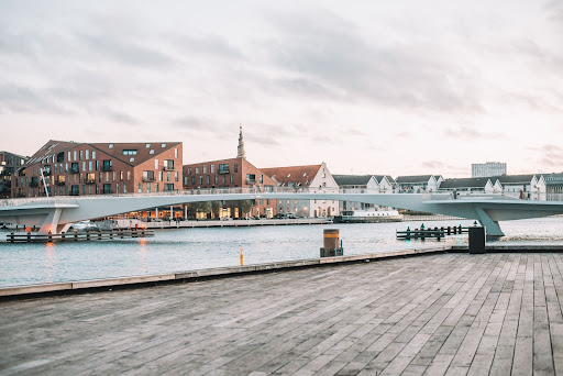 Riverside view in Copenhagen, Denmark