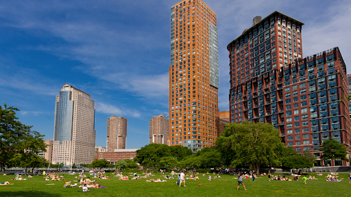 Battery Park City during the summertime Battery Park City during the summertime