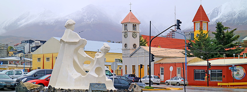 Citysape of ushuaia southernmost city of the world province of tierra del fuego argentina