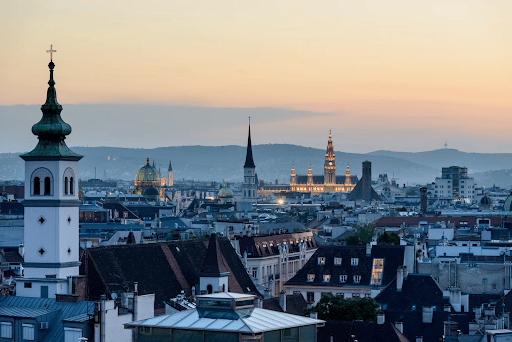 View of Vienna, capital of Austria