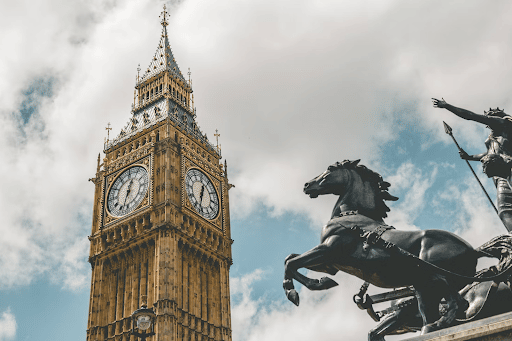 View of Big Ben in London, UK View of Big Ben in London, UK