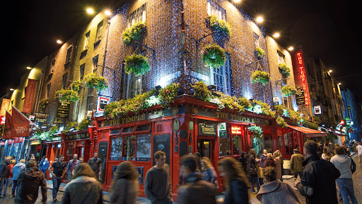 The Temple Bar pub in Dublin The Temple Bar pub in Dublin